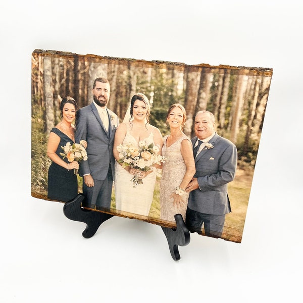 Reclaimed Wood Photo Transfer Distressed Portrait Custom Photo on Wood Picture Gift on Wood Memorial Gift Fathers Day Photo Gift for Dad