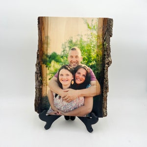 Custom Wood Picture Gift for Family Personalized Wood Photo Gift for Mom and Dad Wood Photo Parent Gift Rustic Father&#39;s Day Gift for Dad