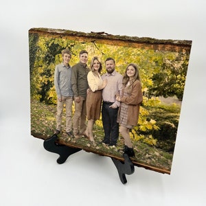 Birthday Gift on Wood Picture Gift Rustic Home Decor Picture on Wood Photo Gift for Couple Photo on Wood Family Anniversary Photo Gift