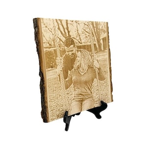 Wedding Day Gift, Anniversary Gift, Engraved Family Photo, Photo on wood, Gift for Dad, Gift for Father, Gift for Mom, Valentine's Day Gift