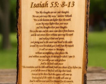 Personalized Bible Verse Wall Art Custom Scripture Sign Christian Home Decor Wood Frame Quote Print Religious Gift Custom Faith Wall Decor