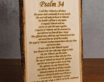 Custom Scripture Wall Art, Personalized Bible Verse Sign, Christian Quote Print, Rustic Wood Frame Decor, Religious Home Gift Wall Art