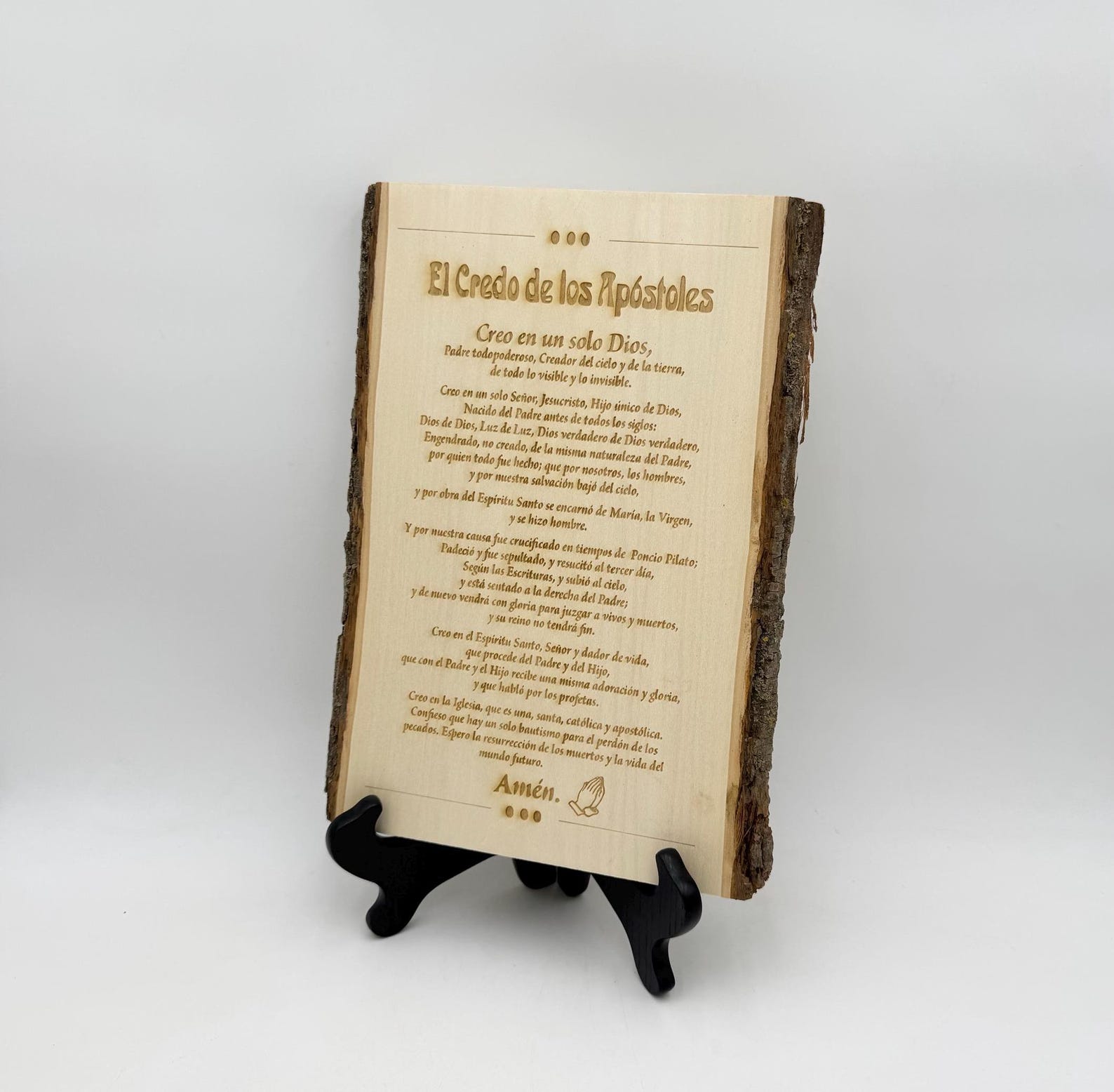 The Apostles Creed in Spanish, Apostle Creed Sign, El Credo De Los ...