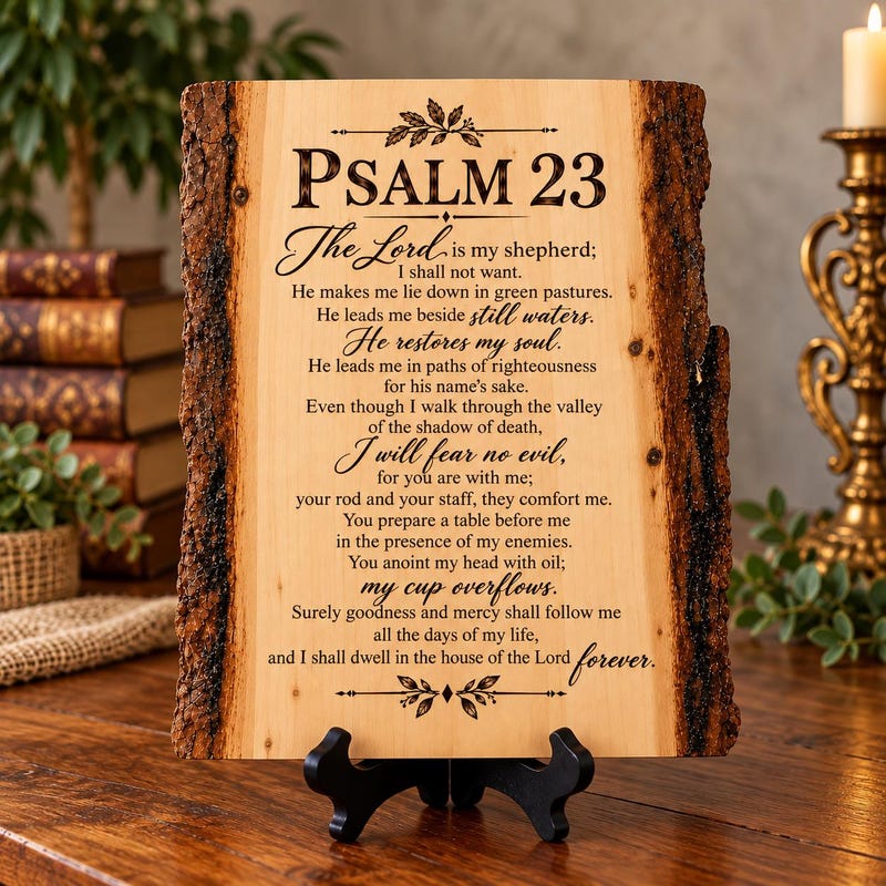 Wood Rustc Rustic Scripture Wood Signs - Etsy