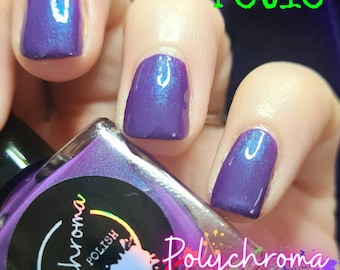 Vegan Purple Nail Polish | Blue Green Shimmer, Indie Polish