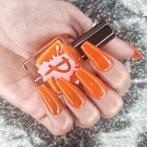 Vegan | Cruelty Free | Ten Toxin Free | UK Handmade Nail Polish - Evenfall | Indie Nail Polish | Fall Nails | Autumn Pumpkin | Orange Polish