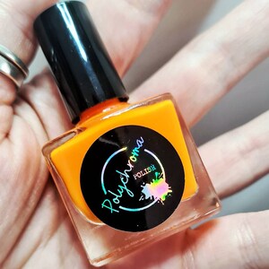 Vegan | Tierversuchsfrei | Ten Giftfrei | UK Handgefertigter Nagellack - Crysaora | Indie Nagellack | Herbst Nägel | Herbst Kürbis | Orange Politur