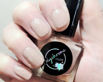 Nude Holo Nail Polish | Vegan Cruelty Free 10-Free, UK Handmade