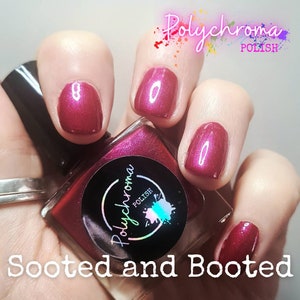 Vegan | Cruelty Free | Ten Toxin Free | UK Handmade Nail Polish - Sooted and Booted