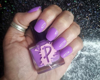 Vegan | Cruelty Free | Ten Toxin Free | UK Handmade Nail Polish - Record, Rewind, Remember - Purple Nail Polish | 80s Inspired Mixtape