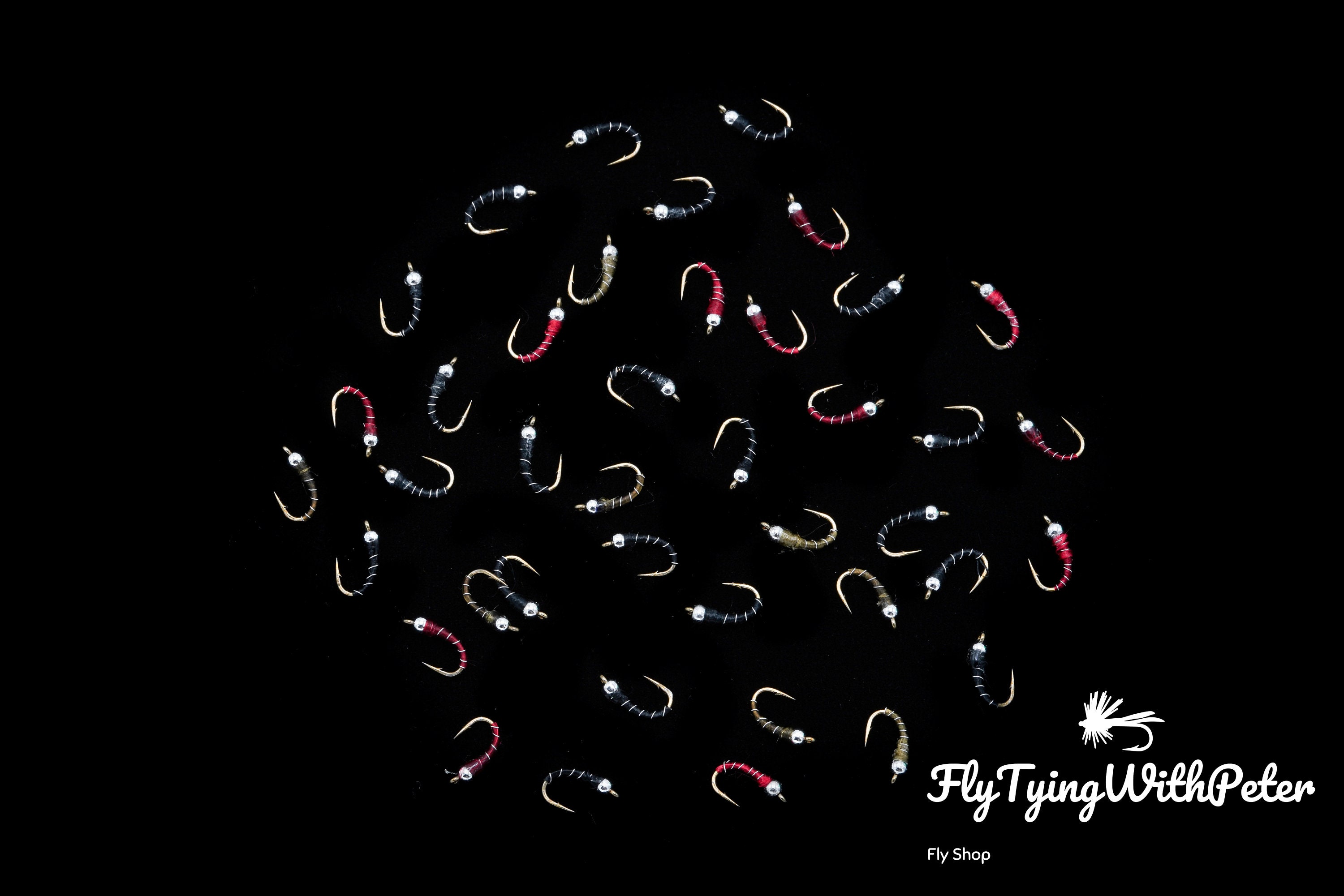 Tungsten Zebra Midge size 20 Midge Fly Fishing Best Trout Etsy