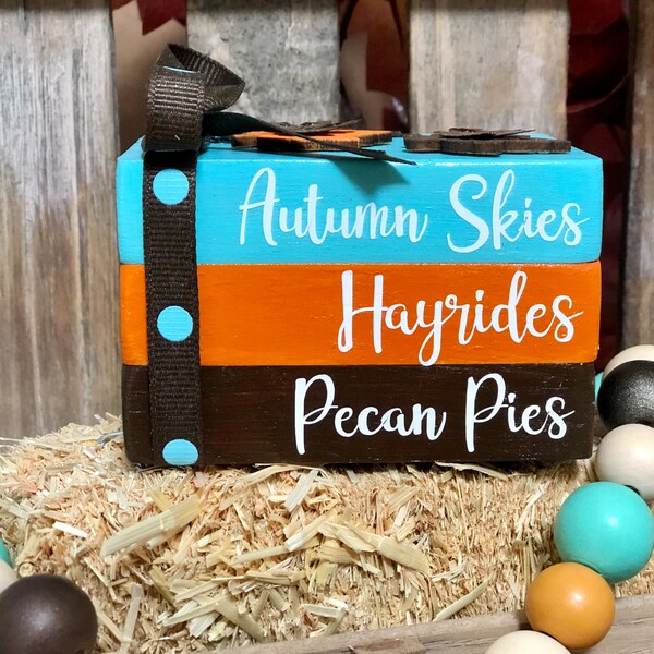 Fall Book Stack Etsy