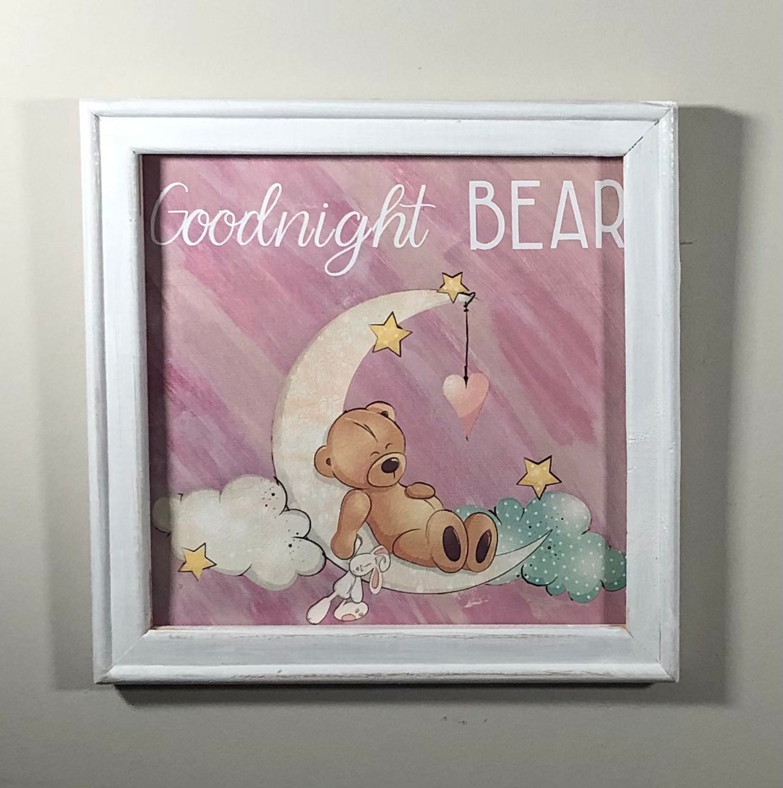 Goodnight Moon Canvas Art Nursery Art Nursery Decor Kids Etsy