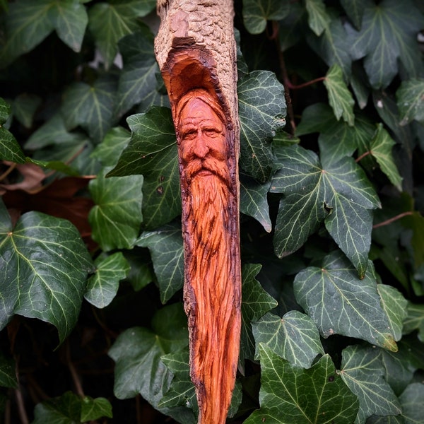 Wood Spirit Wood Carving Handmade