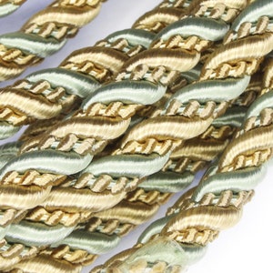 5 COLOUR 10mm Thick Barley Twist Cord Upholstery Costume Rope BUY 1 2 4m+ 821 image 2