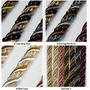 5 COLOUR 10mm Thick Barley Twist Cord Upholstery Costume Rope BUY 1 2 4m+ 821 image 4