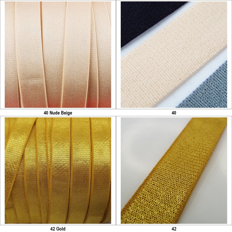 13 COLOR 15mm Satin Soft Feel Strong Lingerie Elastic Bra Strap BUY 1 2 4m 902 image 6