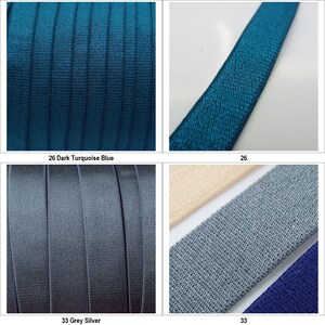 13 COLOR 15mm Satin Soft Feel Strong Lingerie Elastic Bra Strap BUY 1 2 4m 902 image 5