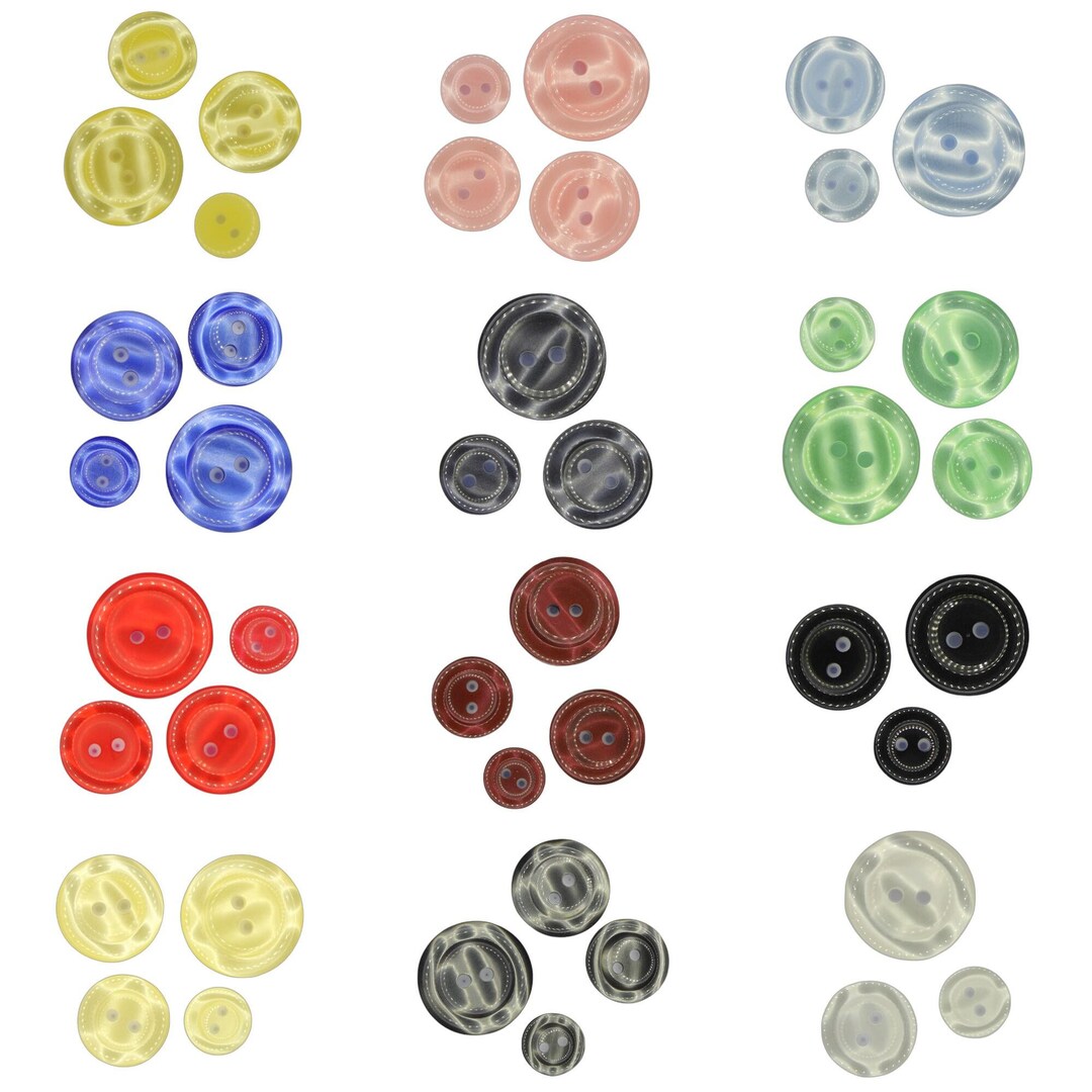 12 COLOUR 12mm 15mm 18mm 21mm Pearl Rimmed Suit Jacket Etc BUY 2 4 8 ...