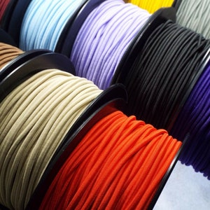 17 COLOUR 3mm Elastic Cord Lace Shock Bungee Round Stretch Coat Buy 1 2 4 8m 898 image 4
