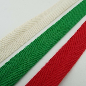 3 COLOUR 15mm Natural Cotton Herringbone Twill Tape Bow Christmas BUY 1 2 4m 166
