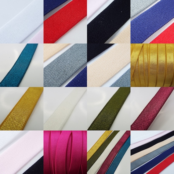 13 COLOR 10mm Satin Soft Feel Strong Lingerie Elastic Bra Strap BUY 1 2 4m 902