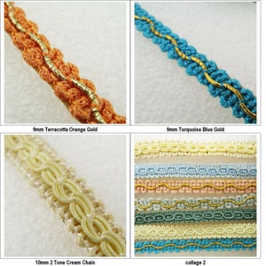12 Style SELF ADHESIVE Braid Upholstery Lampshade Trim Narrow BUY 1 2 4m+ 675 image 5