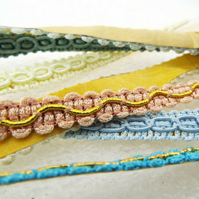 12 Style SELF ADHESIVE Braid Upholstery Lampshade Trim Narrow BUY 1 2 4m+ 675 image 8