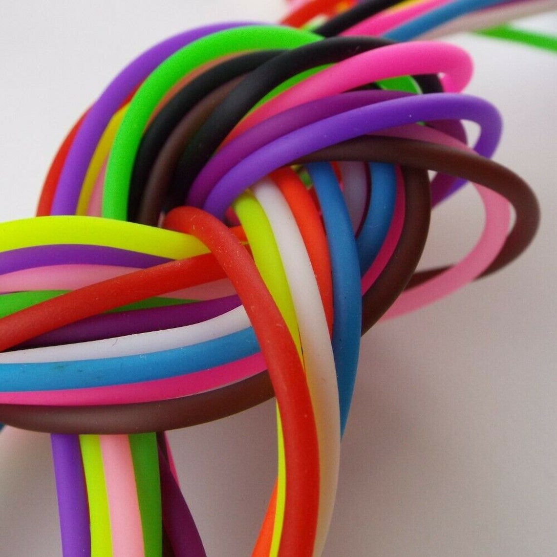 2mm Plastic Rubber Tube Cord Jewellery Craft Rexlace Lacing 12 Etsy