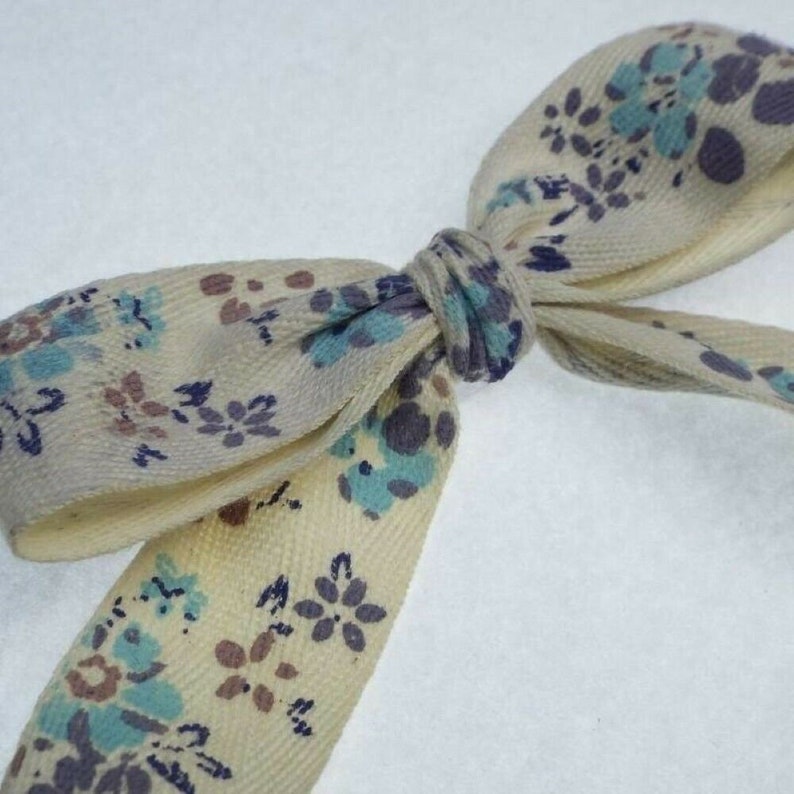 25mm Natural Cotton Twill Herringbone Floral Ribbon Flower Tape BUY 1 2 4m+ 761 image 8