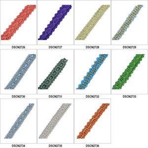 12 Style SELF ADHESIVE Braid Upholstery Lampshade Trim Narrow BUY 1 2 4m+ 675 image 2