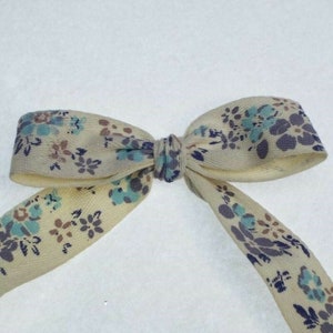 25mm Natural Cotton Twill Herringbone Floral Ribbon Flower Tape BUY 1 2 4m+ 761 image 7