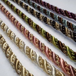 5 COLOUR 10mm Thick Barley Twist Cord Upholstery Costume Rope BUY 1 2 4m+ 821 image 6