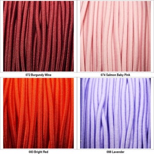 17 COLOUR 3mm Elastic Cord Lace Shock Bungee Round Stretch Coat Buy 1 2 4 8m 898 image 10