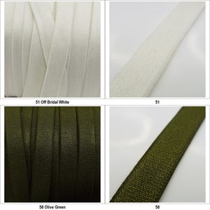13 COLOR 15mm Satin Soft Feel Strong Lingerie Elastic Bra Strap BUY 1 2 4m 902 image 7