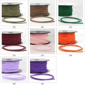17 COLOUR 3mm Elastic Cord Lace Shock Bungee Round Stretch Coat Buy 1 2 4 8m 898 image 3