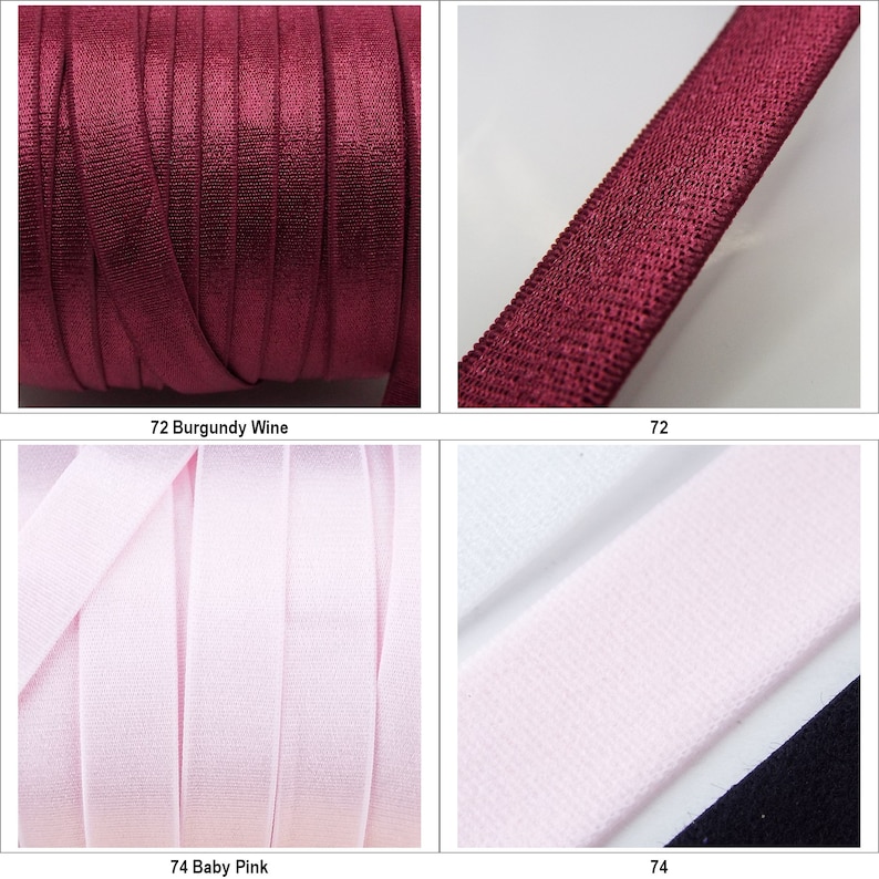 13 COLOR 15mm Satin Soft Feel Strong Lingerie Elastic Bra Strap BUY 1 2 4m 902 image 8