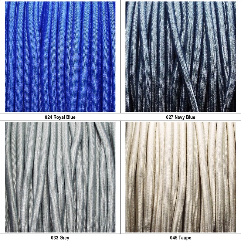 17 COLOUR 3mm Elastic Cord Lace Shock Bungee Round Stretch Coat Buy 1 2 4 8m 898 image 8