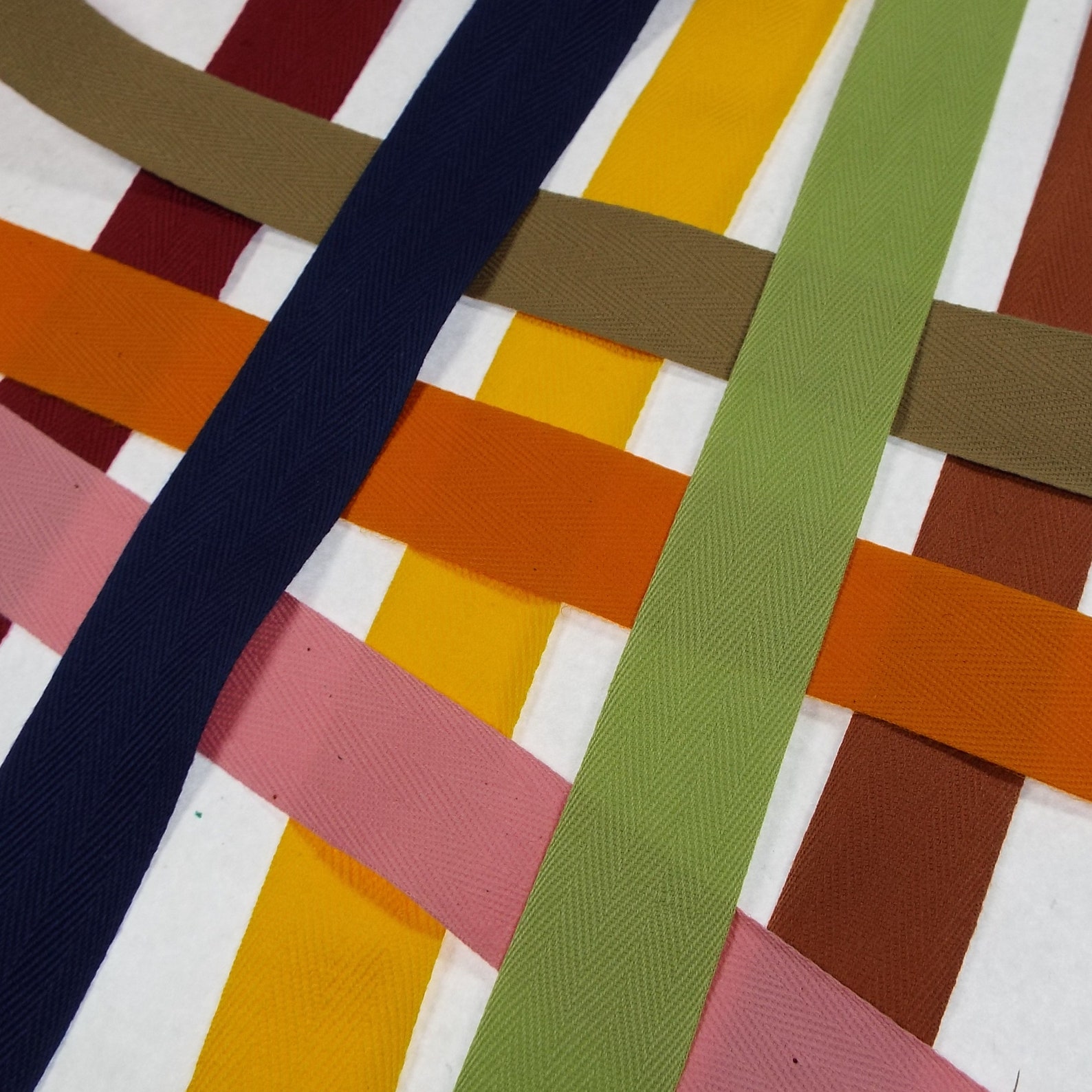 35mm Cotton Herringbone Twill Tape 35 COLOURS Blanket Binding Etsy UK