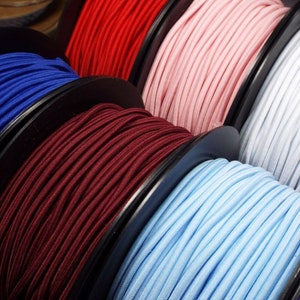 17 COLOUR 3mm Elastic Cord Lace Shock Bungee Round Stretch Coat Buy 1 2 4 8m 898 image 6