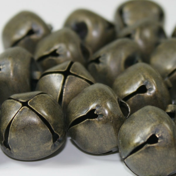 Olive Bronze Metal Jingle Bells Christmas Craft 6mm 10 13 20 25mm BUY 25 50  312