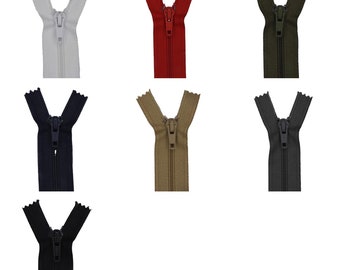 Open End Zip 32 Inch Nylon No5 81cm Coat Jacket 7 Colours BUY 1 Or 2 Zips 654D