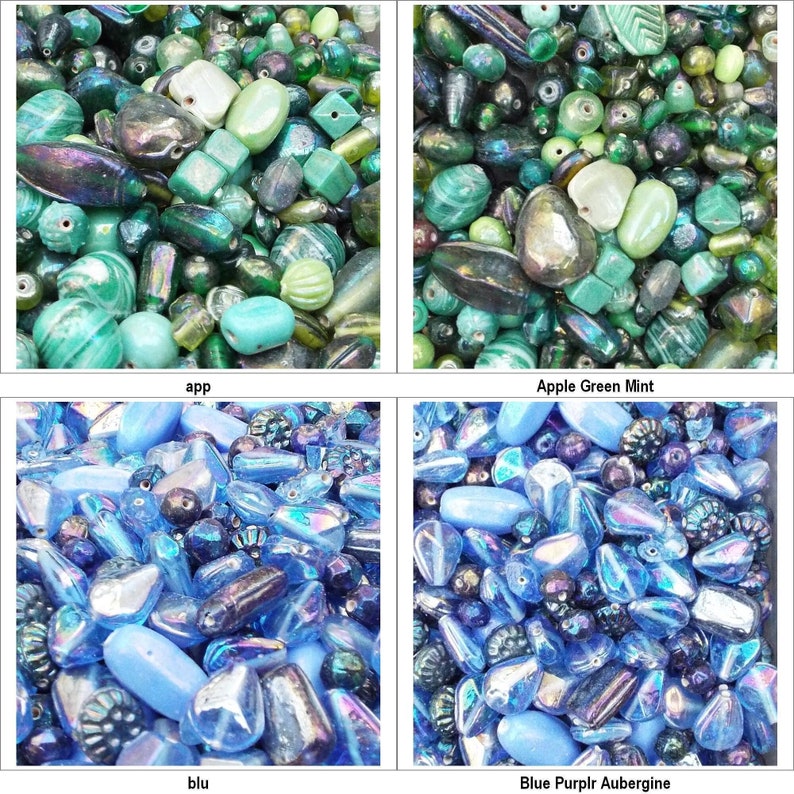 7 COLOUR Rainbow Mixed Handmade Indian Jewellery Craft Beads BUY 50g 100g 387 image 1
