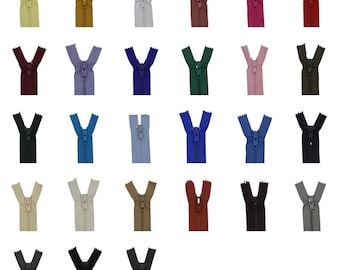 27 COLOUR No5 22 Inch 56cm Nylon Open Ended Zip Jacket Coat Etc BUY 1 2 Zips 654