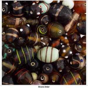 10 COLOUR Decorated Glass Mixed Handmade Indian Jewellery Making 50g 100g 753 image 4