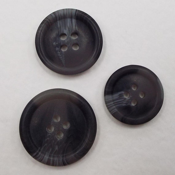 Black/Grey 35mm Coat Buttons Black/Grey 35mm Coat Buttons