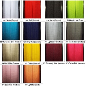 14 COLOUR Flat Elastic 5mm 10mm 15mm 20mm 25mm Anti Roll Stretch BUY 1 2 4m+ 326