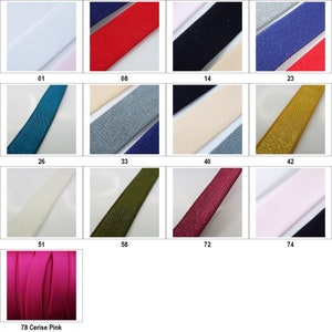 13 COLOR 15mm Satin Soft Feel Strong Lingerie Elastic Bra Strap BUY 1 2 4m 902 image 2