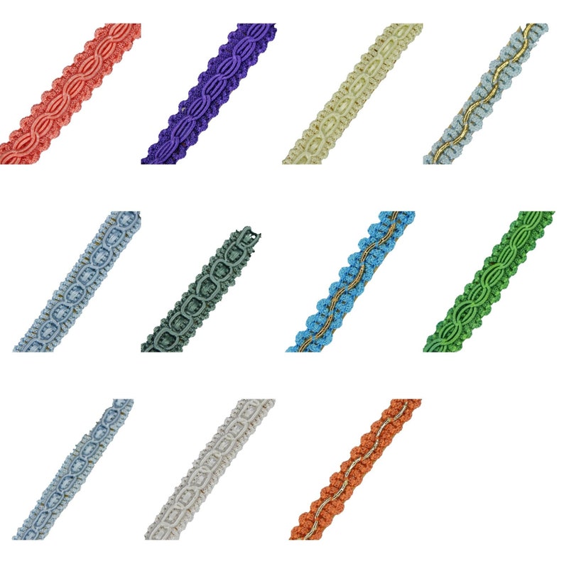 12 Style SELF ADHESIVE Braid Upholstery Lampshade Trim Narrow BUY 1 2 4m+ 675 image 1