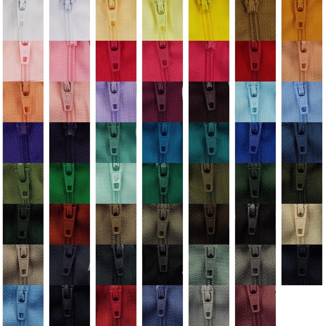 55 COLOUR 41cm 16 Inch No3 Closed End Autolock Nylon Zip Pocket BUY 1 2 ...